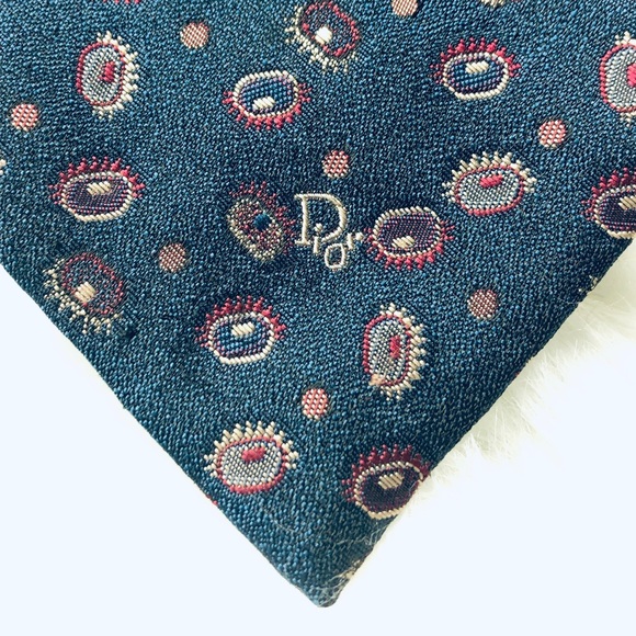 Christian Dior Monsier Line Navy Men’s Neck Tie - Picture 6 of 7